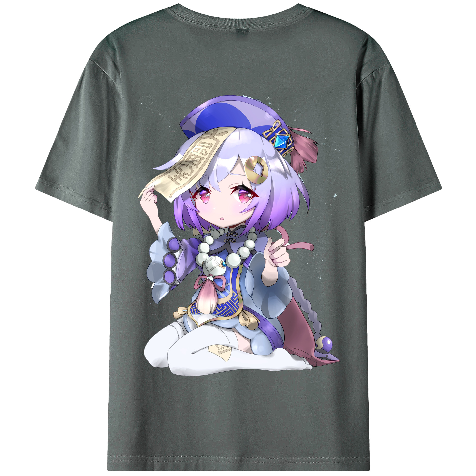 げんし神 七七 なな  genshin Nana 綿100％半袖Tシャツ（背面プリント）